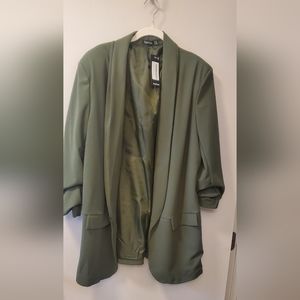 Boohoo Green Blazer